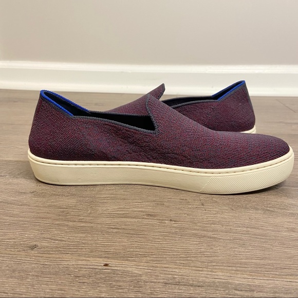 Rothy's The Sneaker Fig Python Purple Slip On - Picture 12 of 12